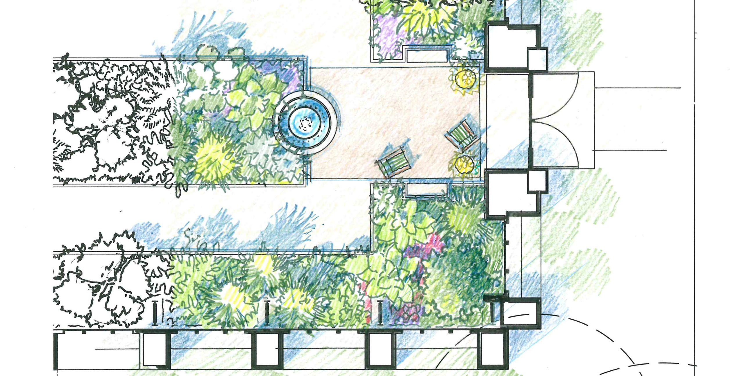 Botanical Building Restoration_2016 0718 AS Fountain Sketch