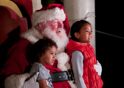 Santa and kids, December Nights